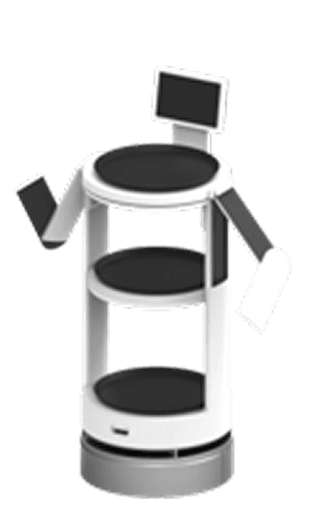 serving robot with robotic arm
