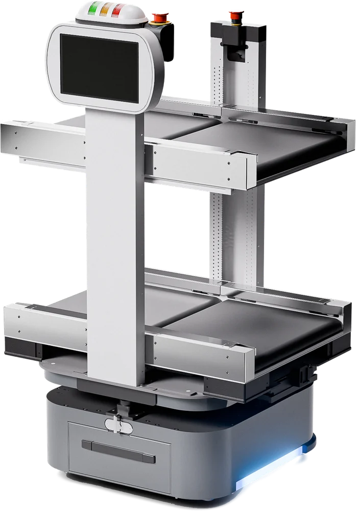 Polaris3d SMAR M2-C2X2 2-Tier 2-Row Conveyor AMR